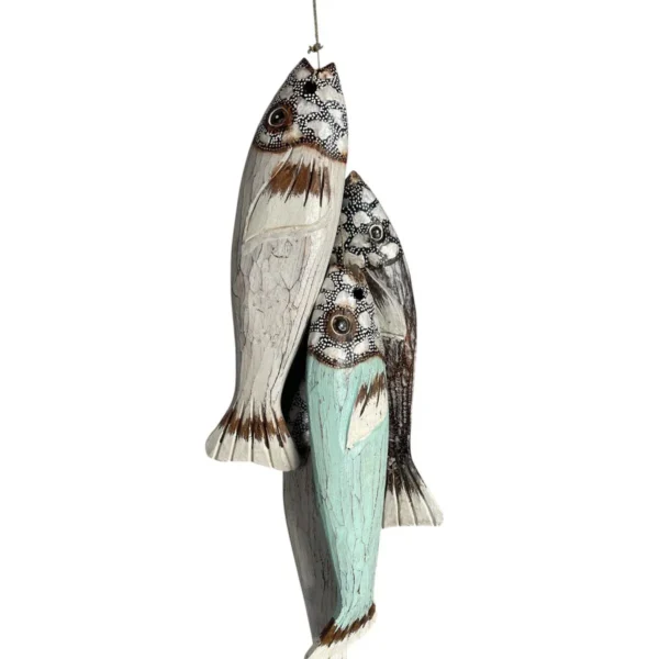 4 peixes com cordão 2und branco - 40cm - Imagem 2