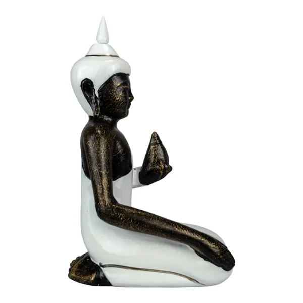 BUDA AJOELHADO BRANCO - 36cm - Imagem 2