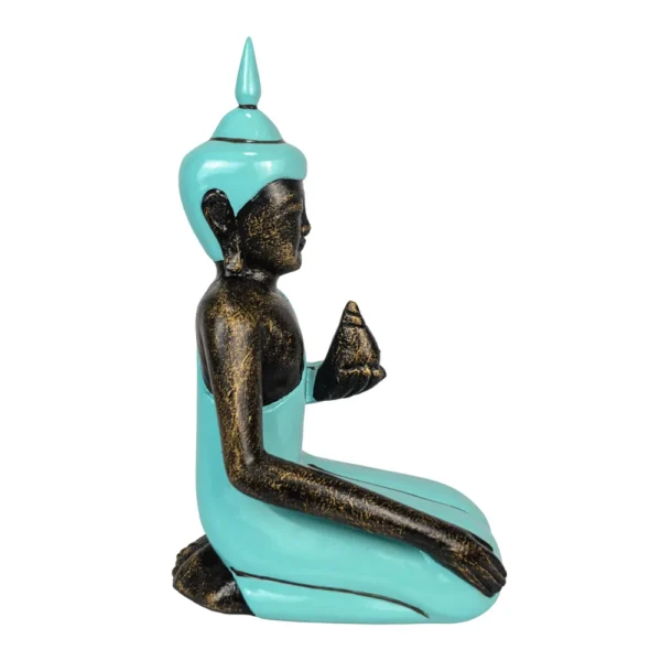 BUDA AJOELHADO VERDE- 36cm - Imagem 2