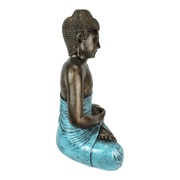 BUDA DHYANA MUDRA AZUL - 60cm - Imagem 2