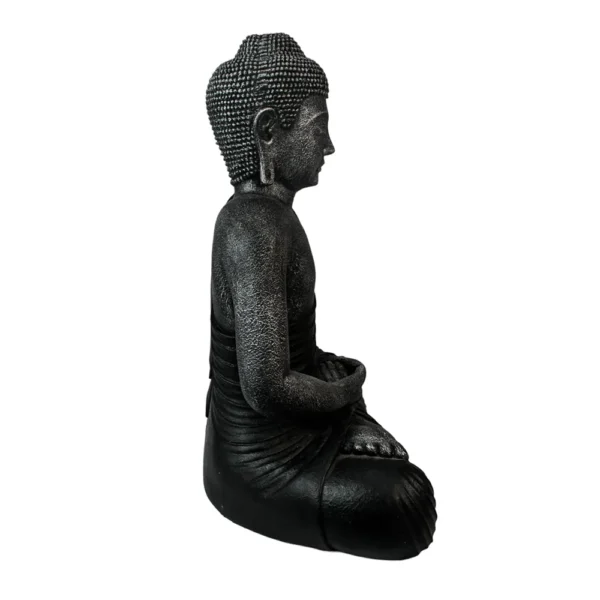 BUDA DHYANA MUDRA PRETO - 58cm - Imagem 2