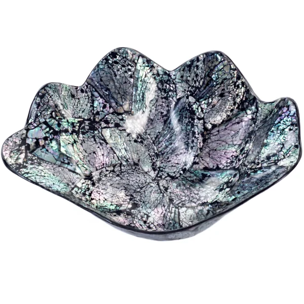 Bandeja Madreperola China Clam Preto - 28x18cm - Imagem 2