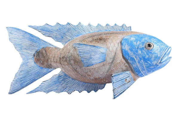 CARPA MADEIRA  AZUL - 40cm