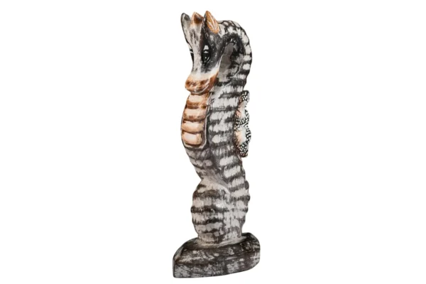 CAVALO MARINHO MADEIRA MARROM - 24cm