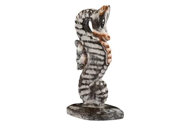 CAVALO MARINHO MADEIRA MARROM - 24cm - Imagem 2