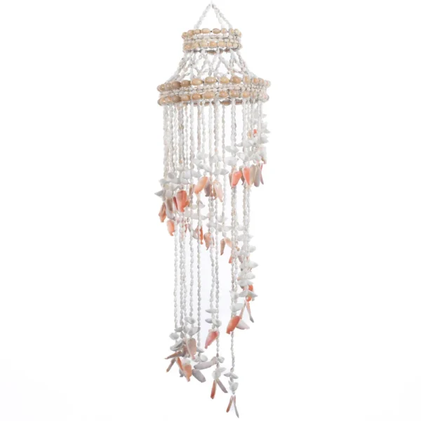 Chandelier - Luminária de Conchas Nassa e Red Lips - 90cm