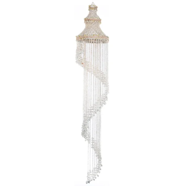 Chandelier - Luminária de Conchas White Moon - 2.2m