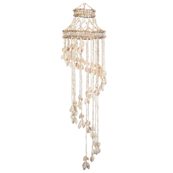 Chandelier - Luminária de Conchas White Sola - 2.2m