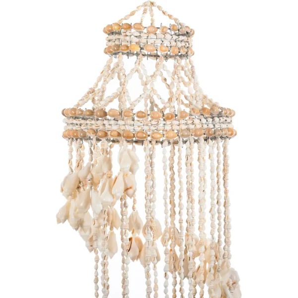 Chandelier - Luminária de Conchas White Sola - 2.2m - Imagem 2