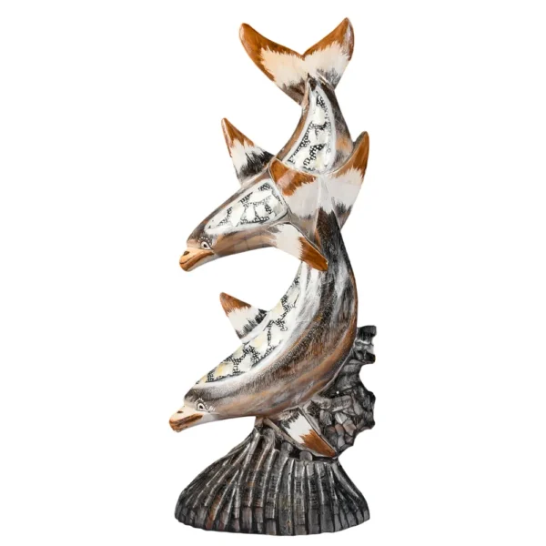GOLFINHO DUPLO MADREPEROLA MARROM 51 CM