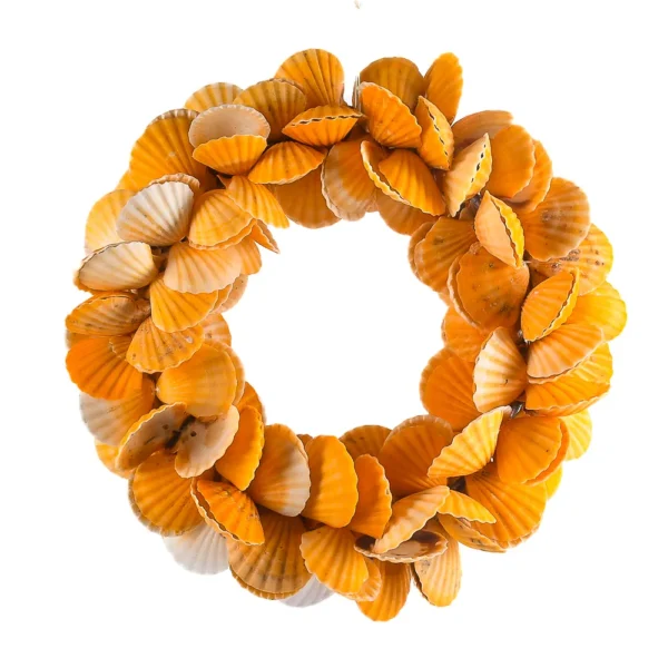 Guirlanda de concha Bractechlamys Vexillum Laranja - 40cm