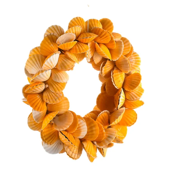 Guirlanda de concha Bractechlamys Vexillum Laranja - 40cm - Imagem 2