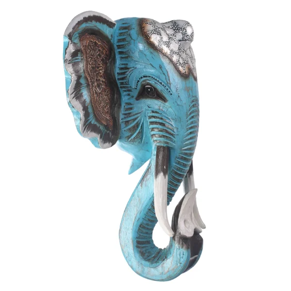 Máscara Elefante Azul - 30cm - Imagem 2
