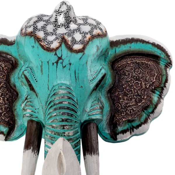 Máscara Elefante Verde - 40cm - Imagem 2