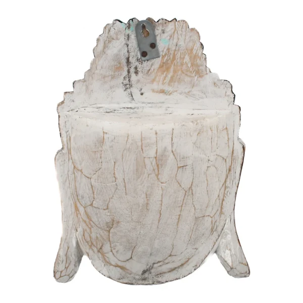 Máscara de Buda Branca Detalhes Madrepérola - 30cm - Imagem 2