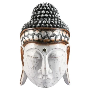 Máscara de Buda Branca - 40cm