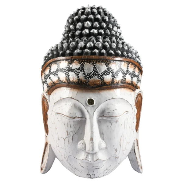 Máscara de Buda Branca - 40cm
