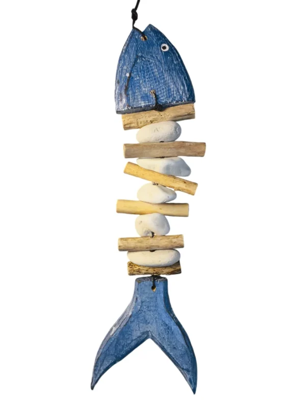 Mobile Peixe Esqueleto Azul - 20cm