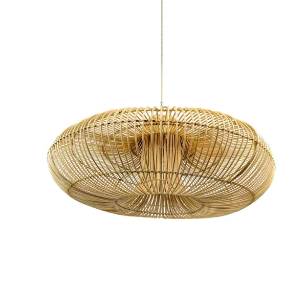 PENDENTE RATTAN CABAÇA L 70 A 35CM