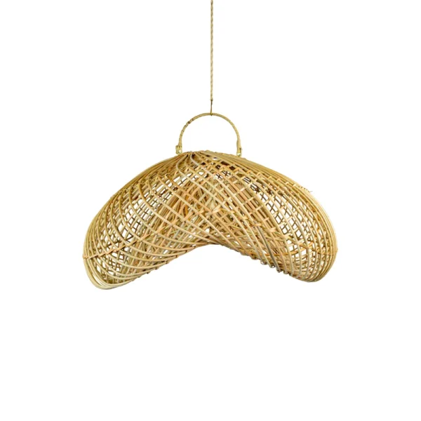 PENDENTE RATTAN CHAPEU L 45 A 25CM - Imagem 2
