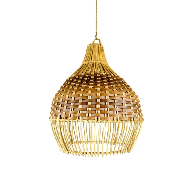 PENDENTE RATTAN GOTA L 30 A 35CM - Imagem 2