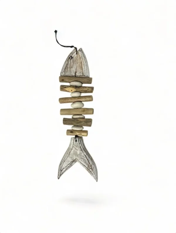 CONTR24 - Peixe Esqueleto Branco - 30cm