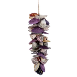 Penca de Conchas Garland Violet e Tiger Cowrie - 38 a 44cm