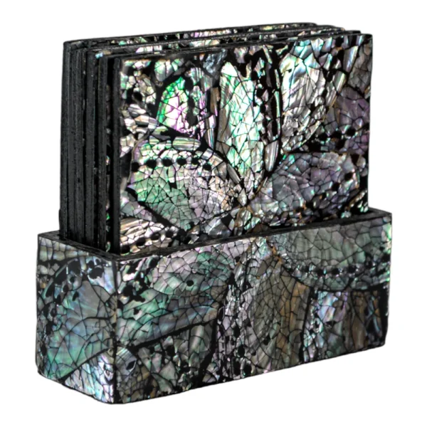 Porta Copos com Suporte Preto - kit 6un - 9cm cada
