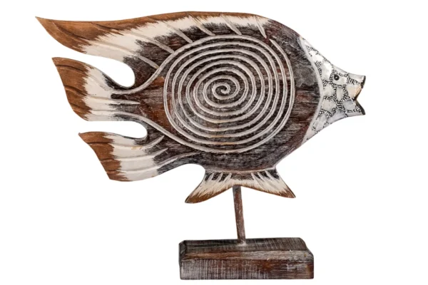TRIO DE PEIXE ESPIRAL BRANCO - Imagem 2