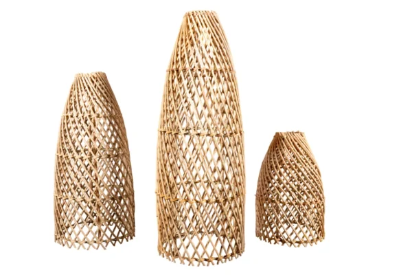 TRIO PENDENTE RATTAN 40/30/20