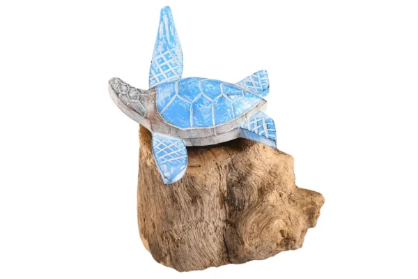 Tartaruga Azul com Base - 13cm - Imagem 2