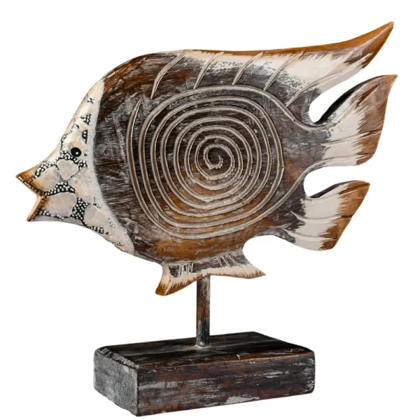Trio de Peixe Espiral Marrom - Imagem 2