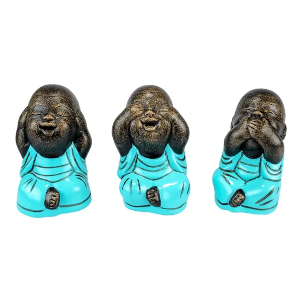 Trio Shaolin Tres Sentidos Verde - 19x12x11