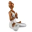 Lady Yoga Branca e Dourada - 23x17cm