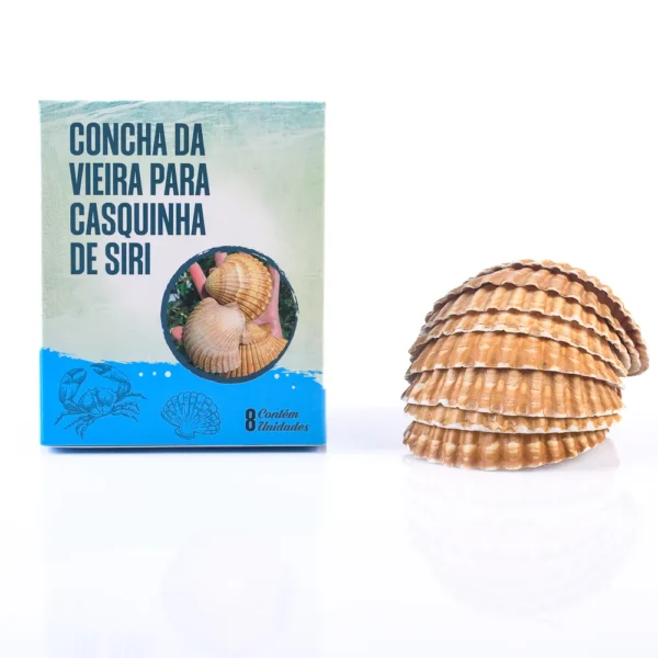 Concha da Vieira - Casquinha de Siri de 7,5 e 8,5 cm