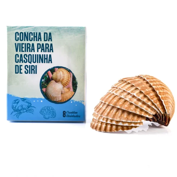 Concha da Vieira - Casquinha de Siri de 7,5 e 8,5 cm - Imagem 2