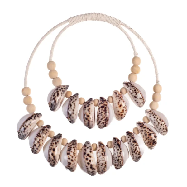 Colar Decorativo Redondo Cypraea Tiger - 37cm