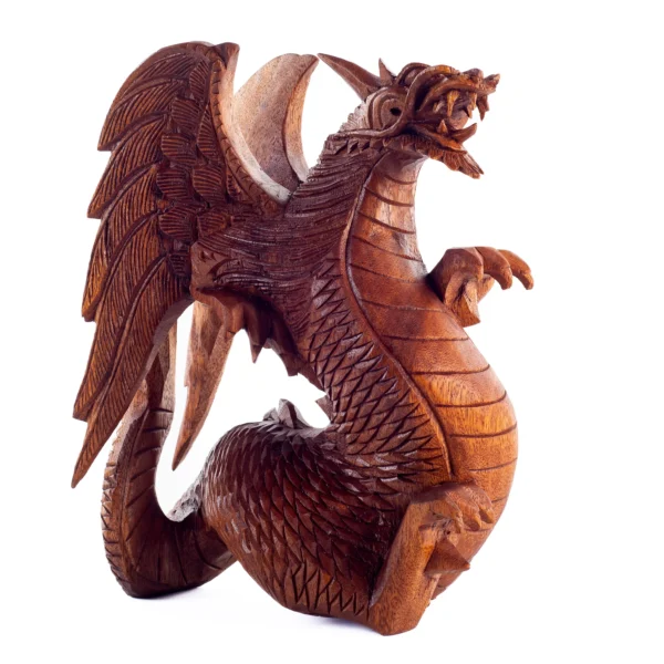 Dragão de Madeira  - 50cm