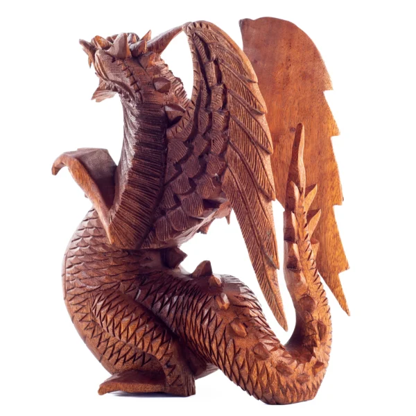 Dragão de Madeira  - 50cm - Imagem 3