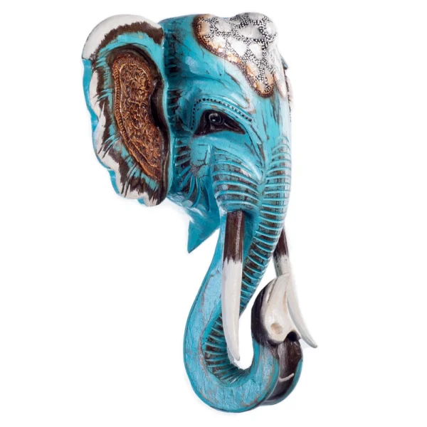 Máscara Elefante Azul - 50cm - Imagem 2