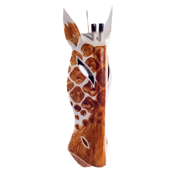 CONTR24 - Mascara de girafa (marrom claro e preto)  - 30cm - Imagem 2