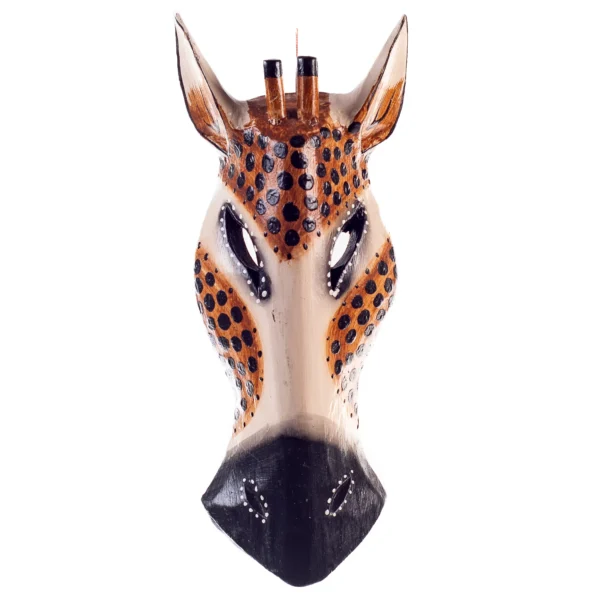 Mascara de girafa ( marrom escuro e claro)- 30cm
