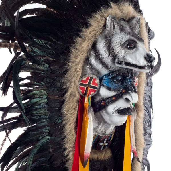 Mascara Índio Lobo - 140x100 - Imagem 2