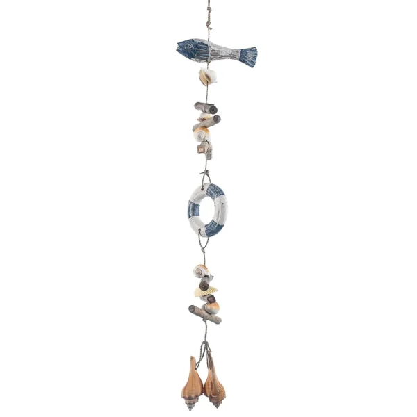 Mobile Peixe e Boia com Buraco Azul - 80cm