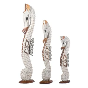 Trio de Cavalo Marinho Branco -