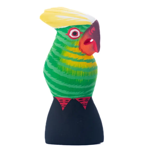 Passarinho - Calopsita Verde - 10cm - Imagem 2