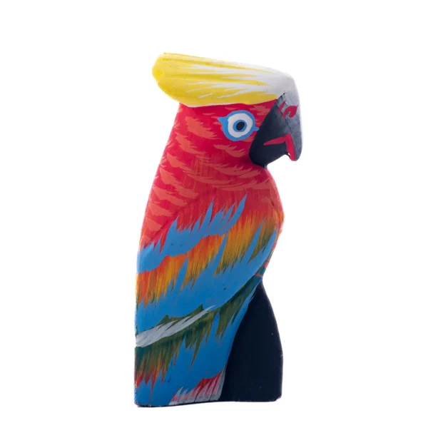 Passarinho - Calopsita Vermelha e Azul - 10cm - Imagem 2