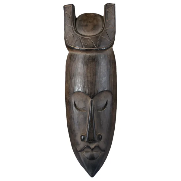 Máscara de Madeira Africana Deusa da Lua - 50cm