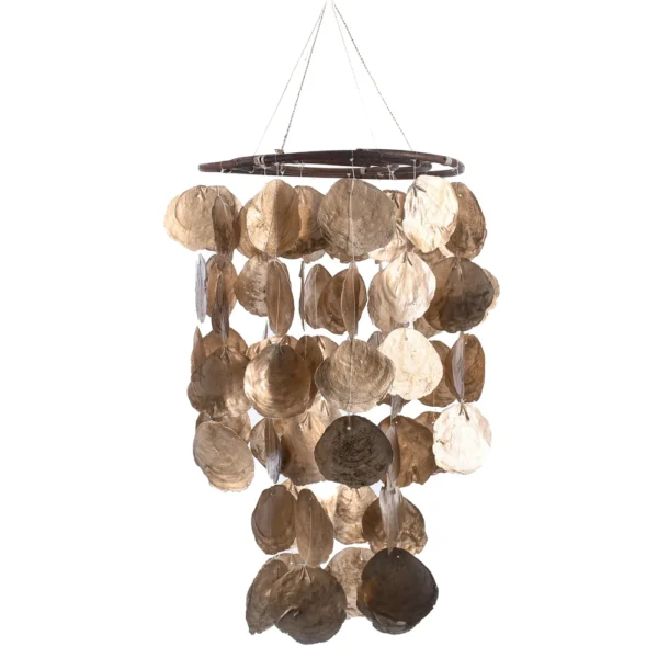 Pendente de Teto (Ostra Vidraça Dourada - 84cm)