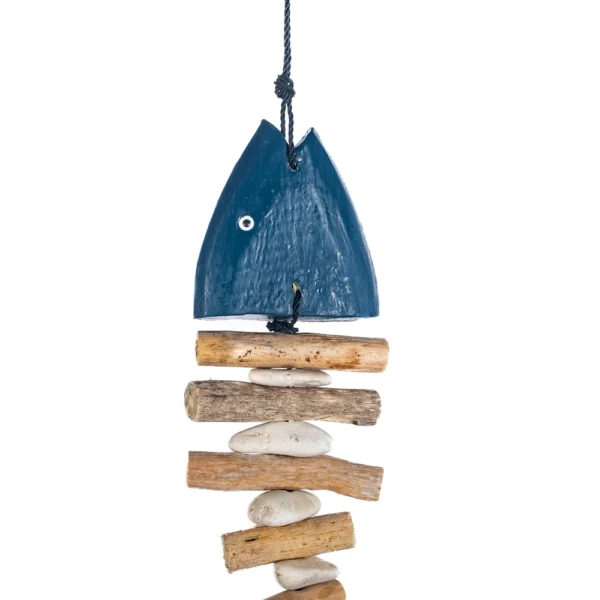 CONTR24 - Peixe Esqueleto Azul Forte - 30cm - Imagem 2